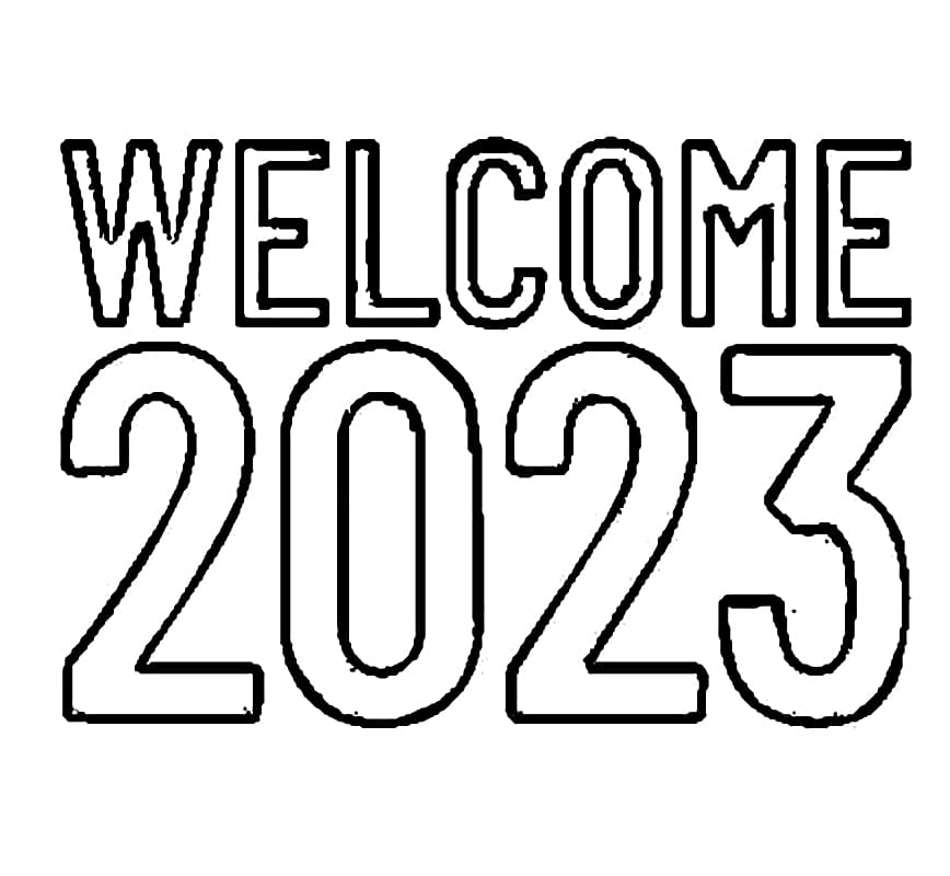 أهلاً بالعام 2023 تلوين