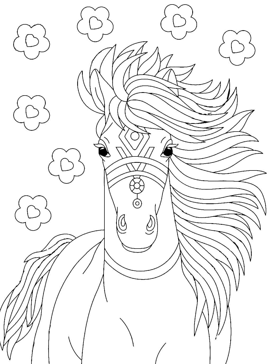 Amazing Horse Printable تلوين