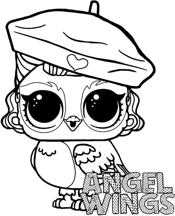 Angel Wings LOL Surprise Pets صورة تلوين