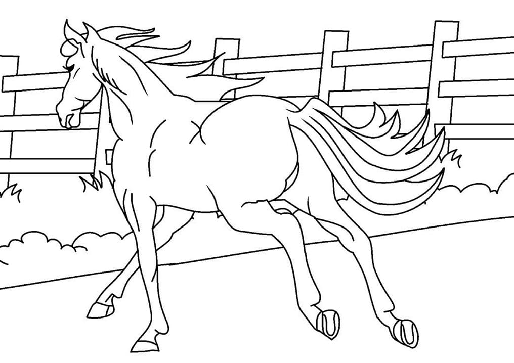 Free Printable Horse تلوين