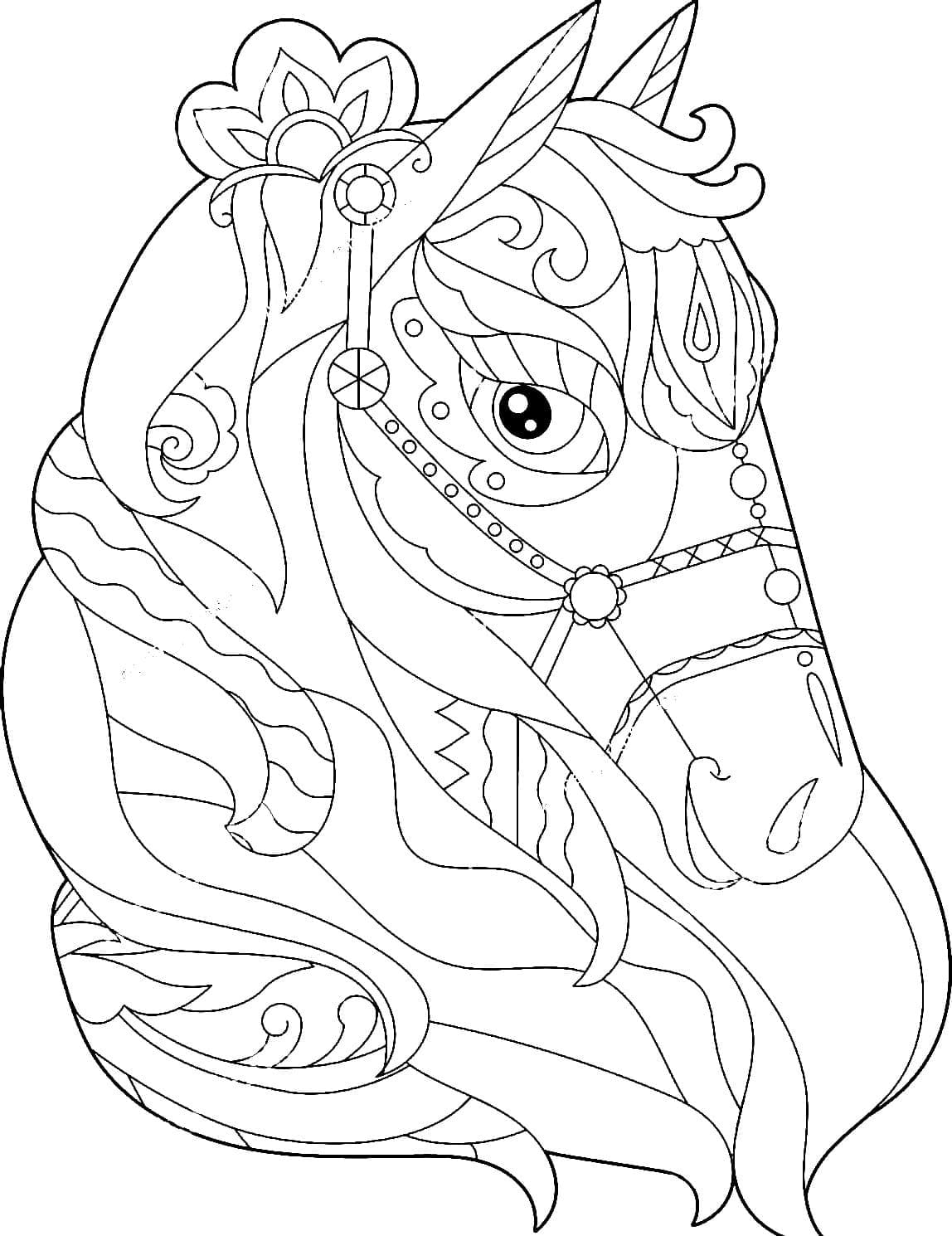 Printable Horse For Kids 