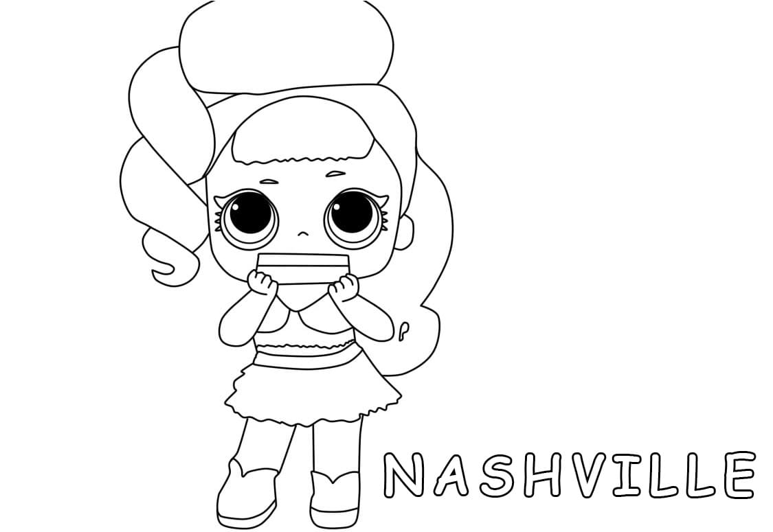 Nashville LOL Surprise Doll تلوين