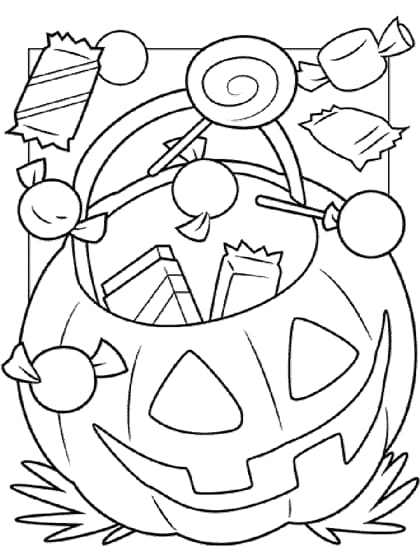 jack-o-lantern-coloring صورة تلوين