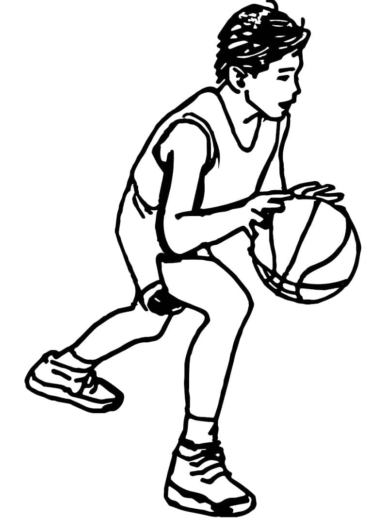 كرة السلة للطباعة تلوين