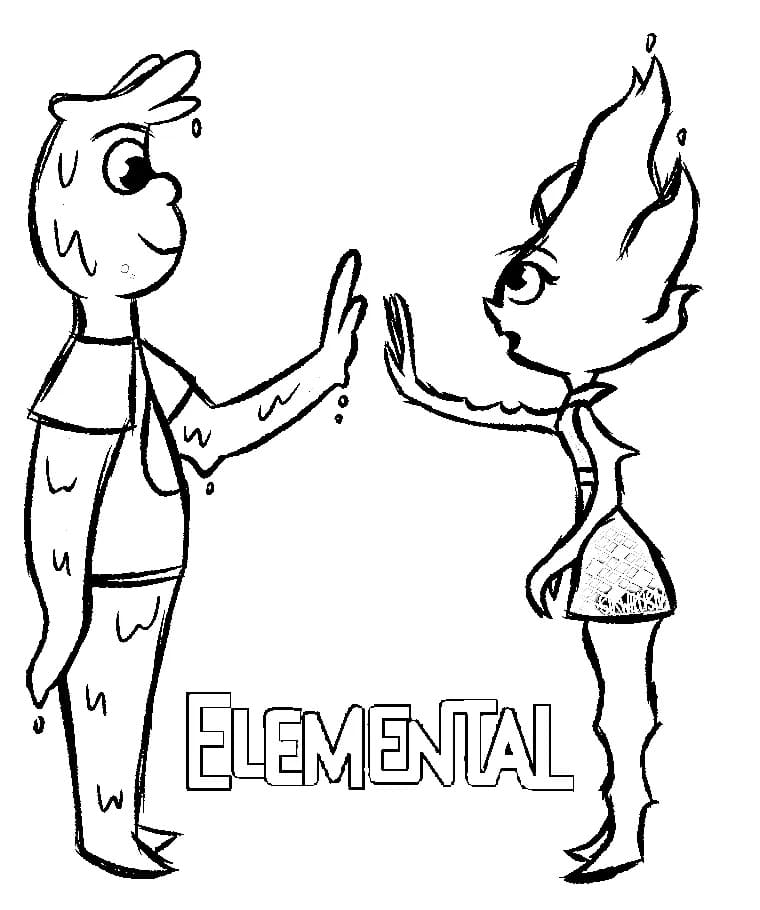 العناصر (Elemental) تلوين