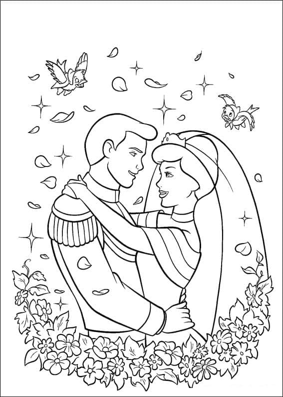 زفاف الأميرة سندريلا والأمير تلوين