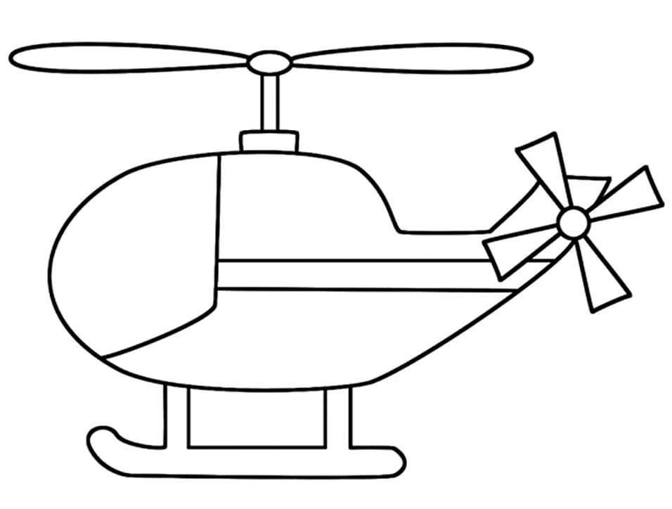 مروحية بسيطة تلوين