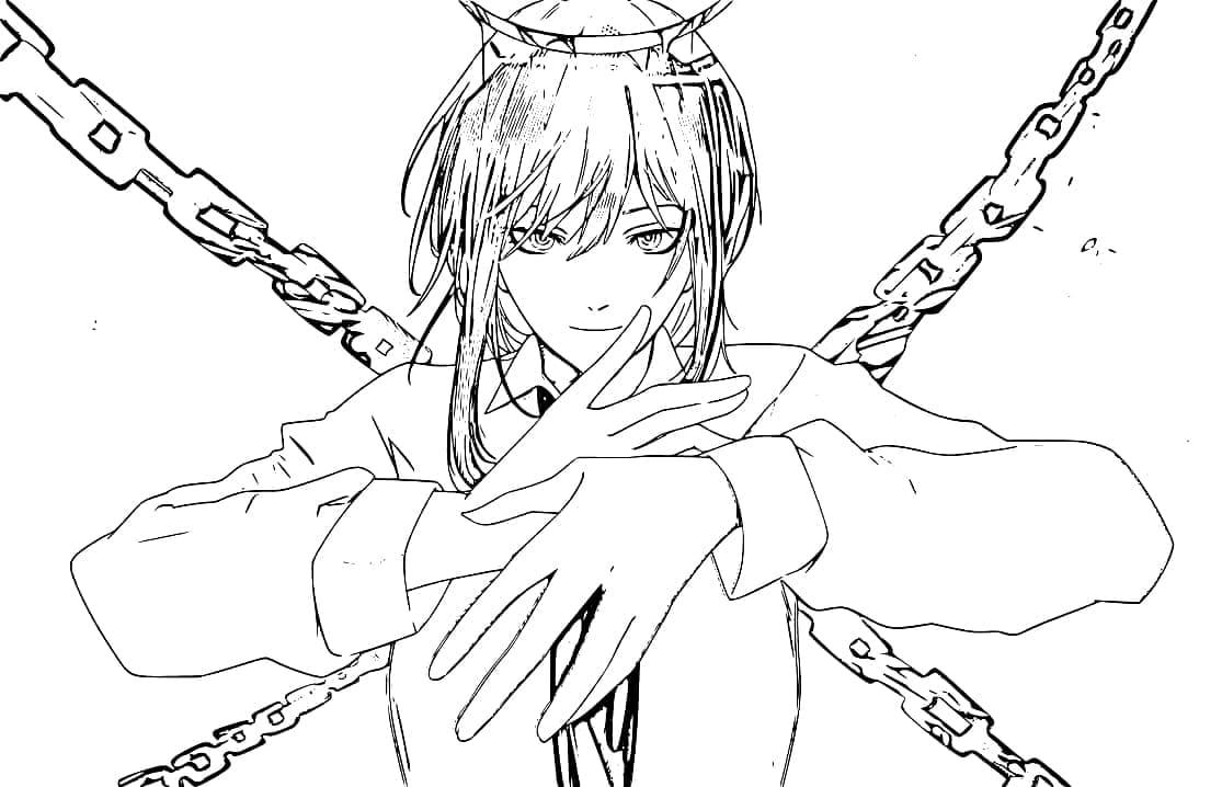 ماكيما في فيلم رجل المنشار تلوين