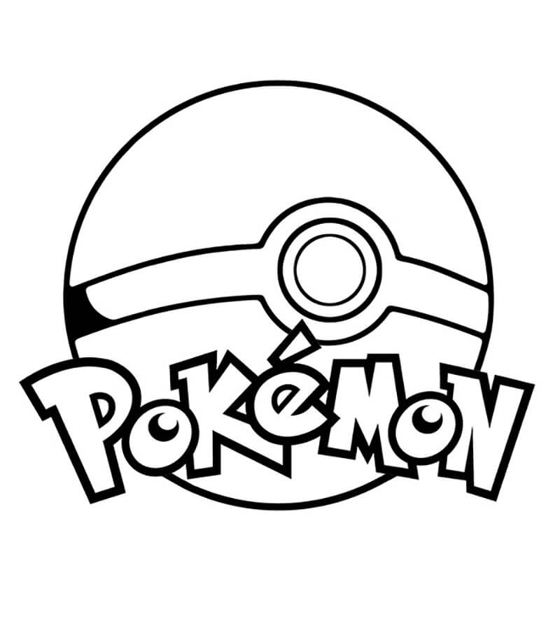 شعار البوكيمون صورة تلوين