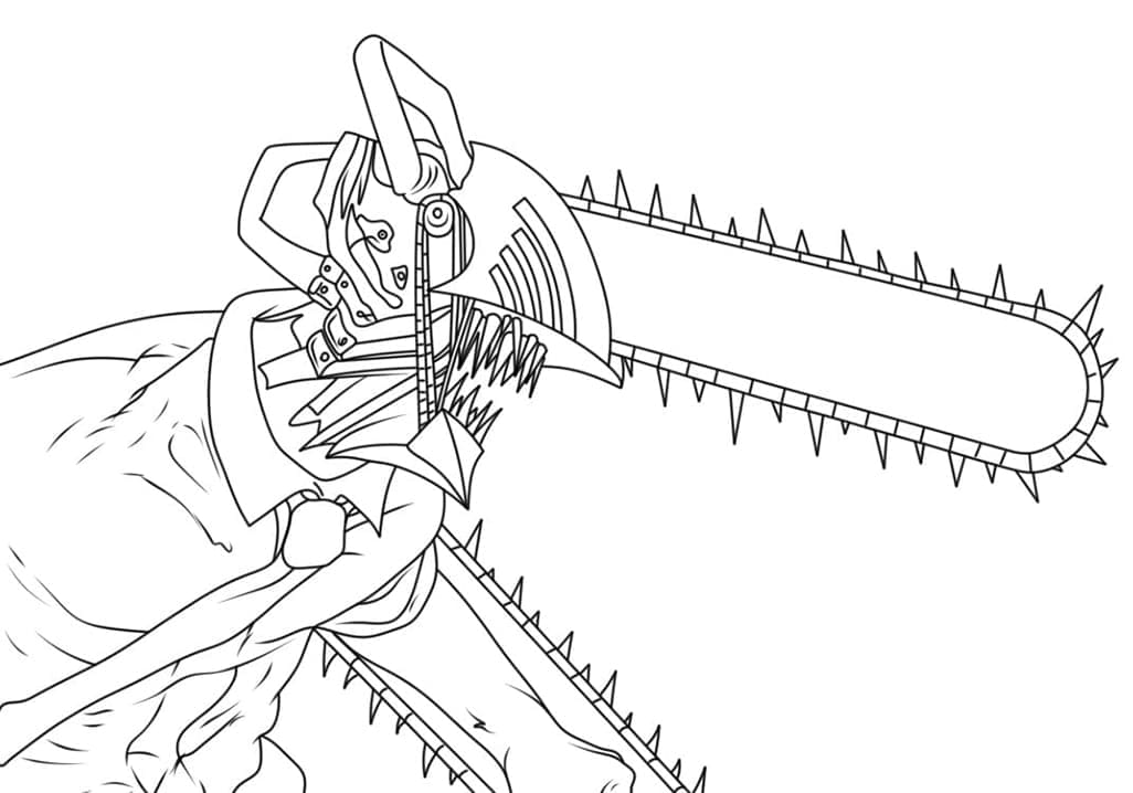 رجل المنشار الحر تلوين