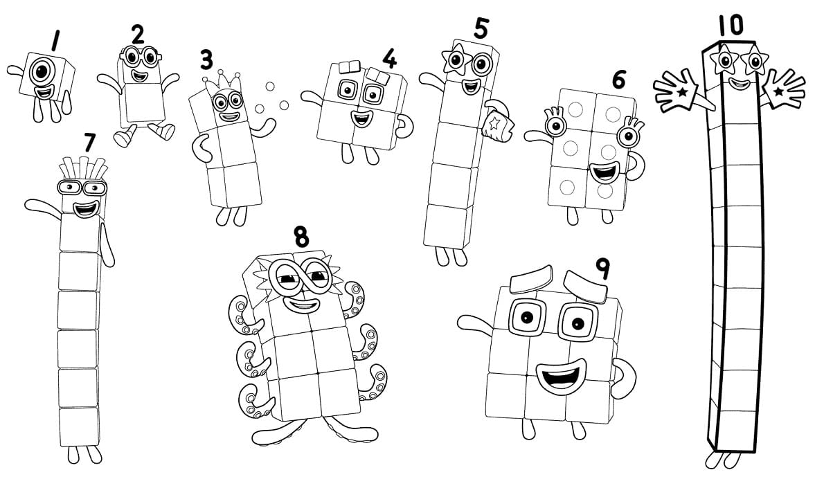 Numberblocks تلوين