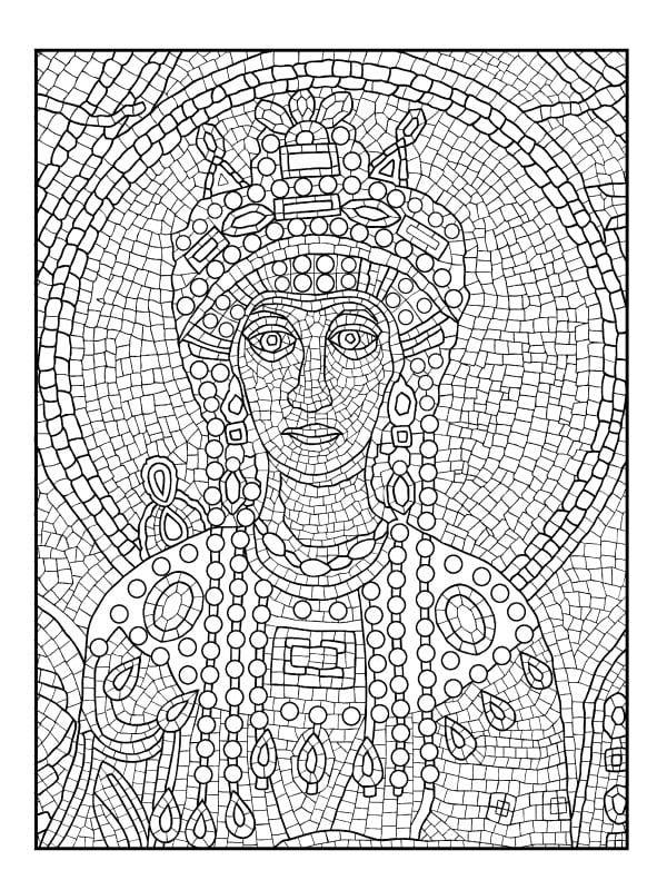 أنماط الفسيفساء تلوين