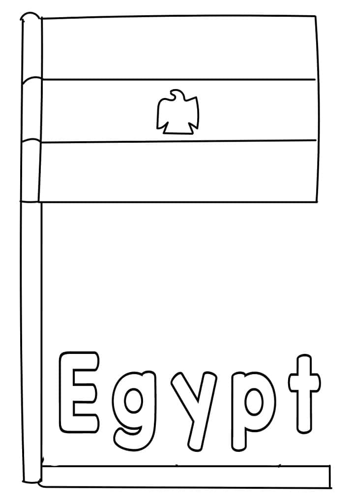علم مصر تلوين