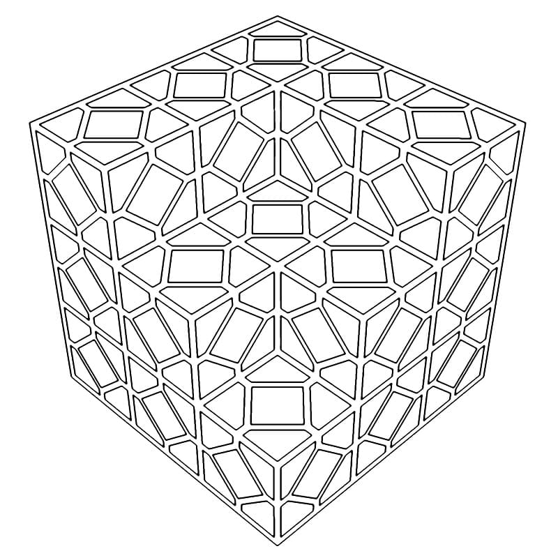 مكعب الفسيفساء تلوين