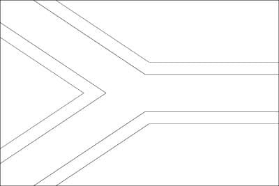 علم جنوب أفريقيا قابل للطباعة تلوين