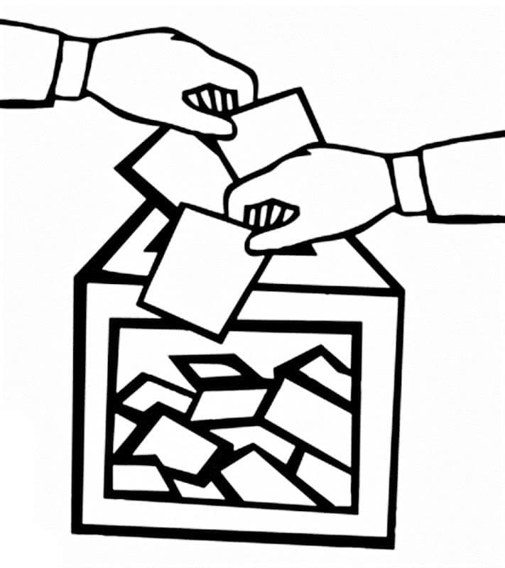 يوم انتخابي سعيد تلوين