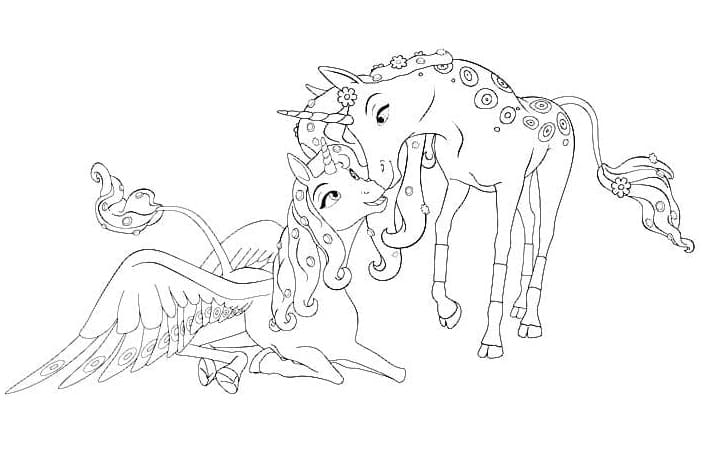 اطبع ميا وأنا مجانًا تلوين