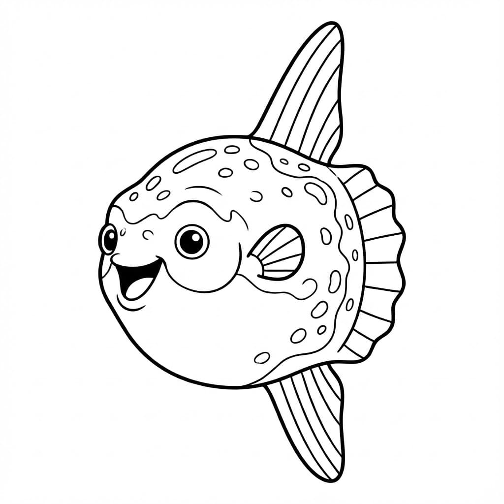 أم سمكة الشمس تلوين