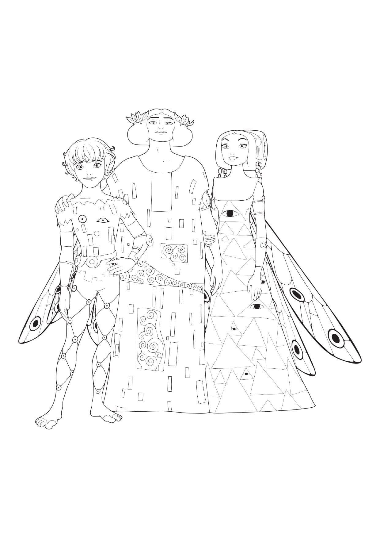 أنا وميا ودودان تلوين