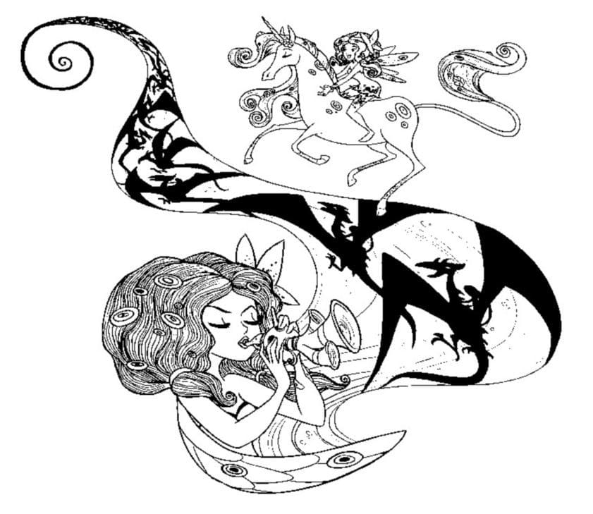 اطبع ميا وأنا تلوين