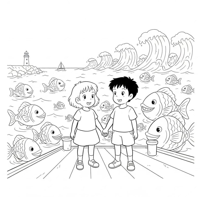 بونيو وسوسوكي رائعان تلوين