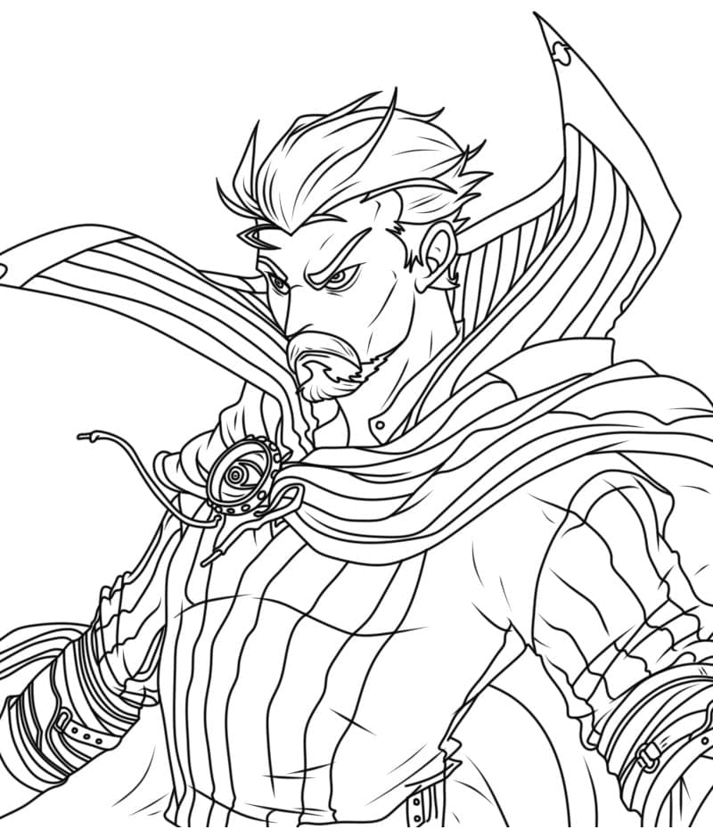 دكتور سترينج الغاضب تلوين