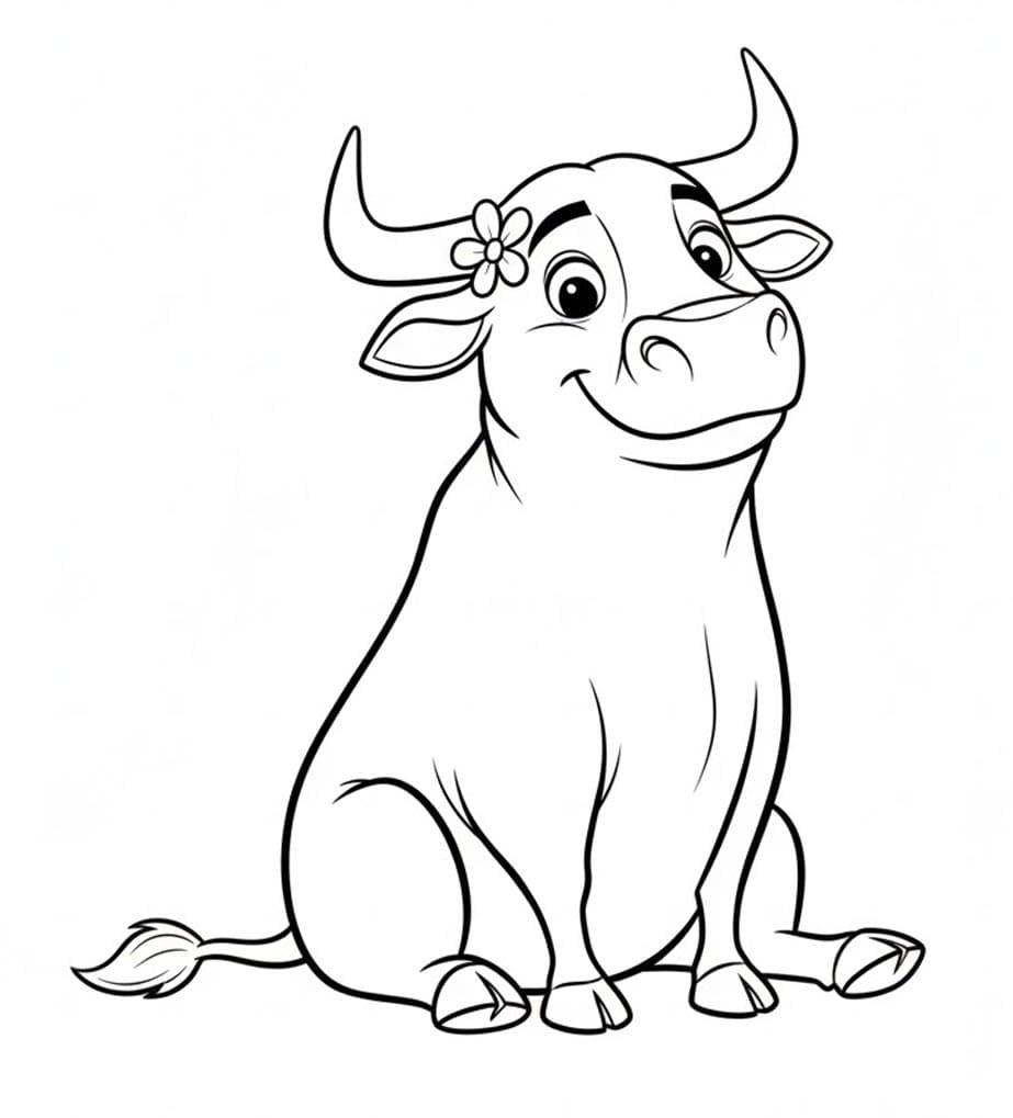 فيرديناند الجالس بهدوء تلوين