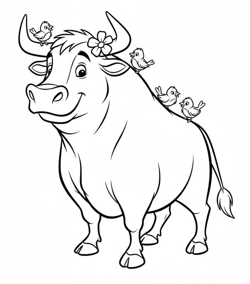 فيرديناند مزين بالزهور تلوين