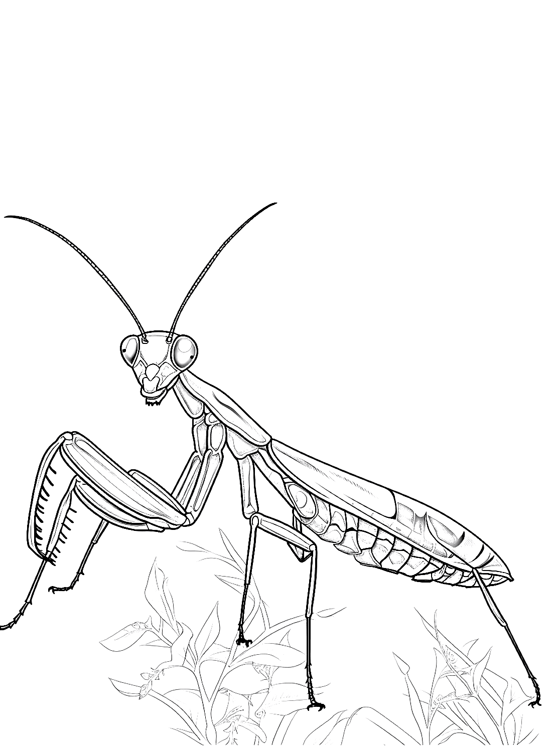 فرس النبي والعشب تلوين