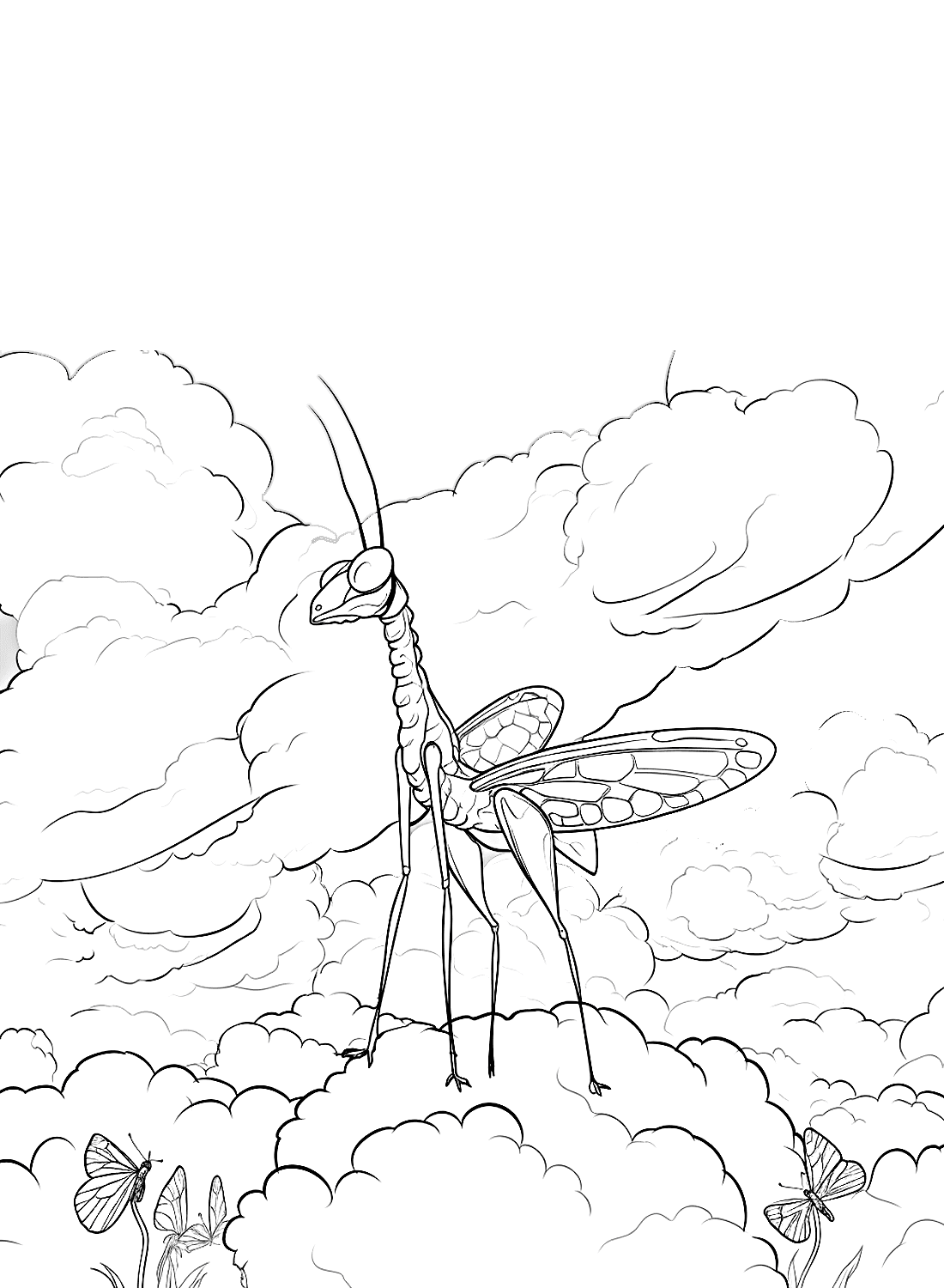 فرس النبي والسماء تلوين