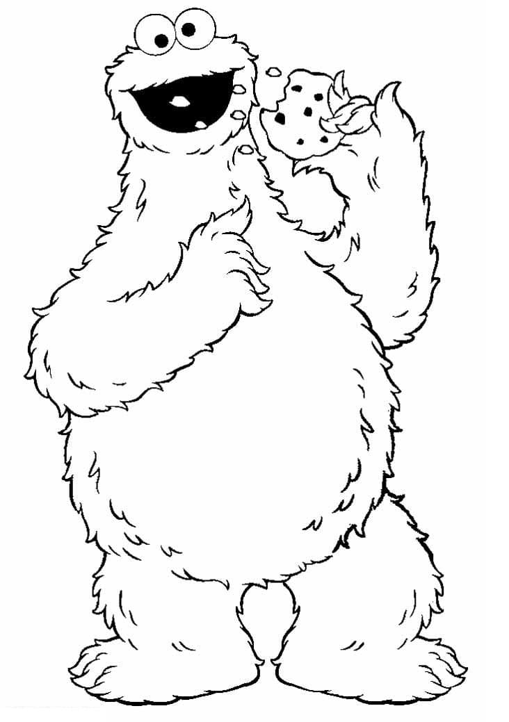 كوكيز مونستر يأكل كوكيز تلوين