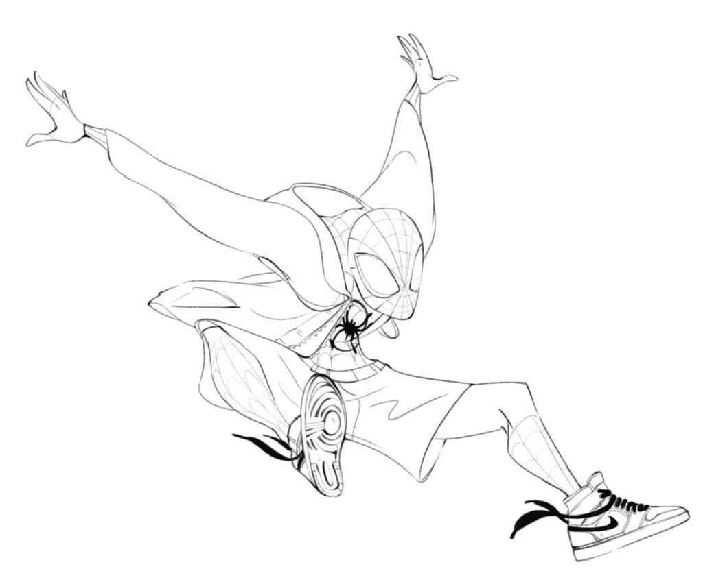 مايلز موراليس أكشن تلوين