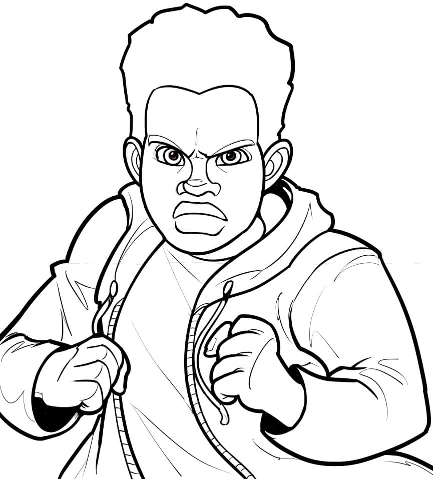 مايلز موراليس الغاضب تلوين