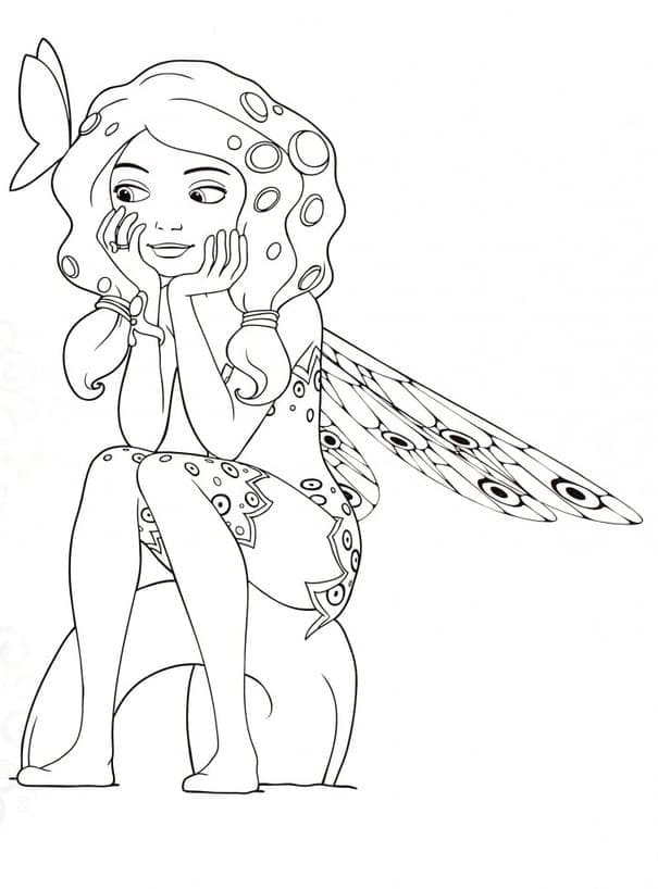 ميا تفكر تلوين