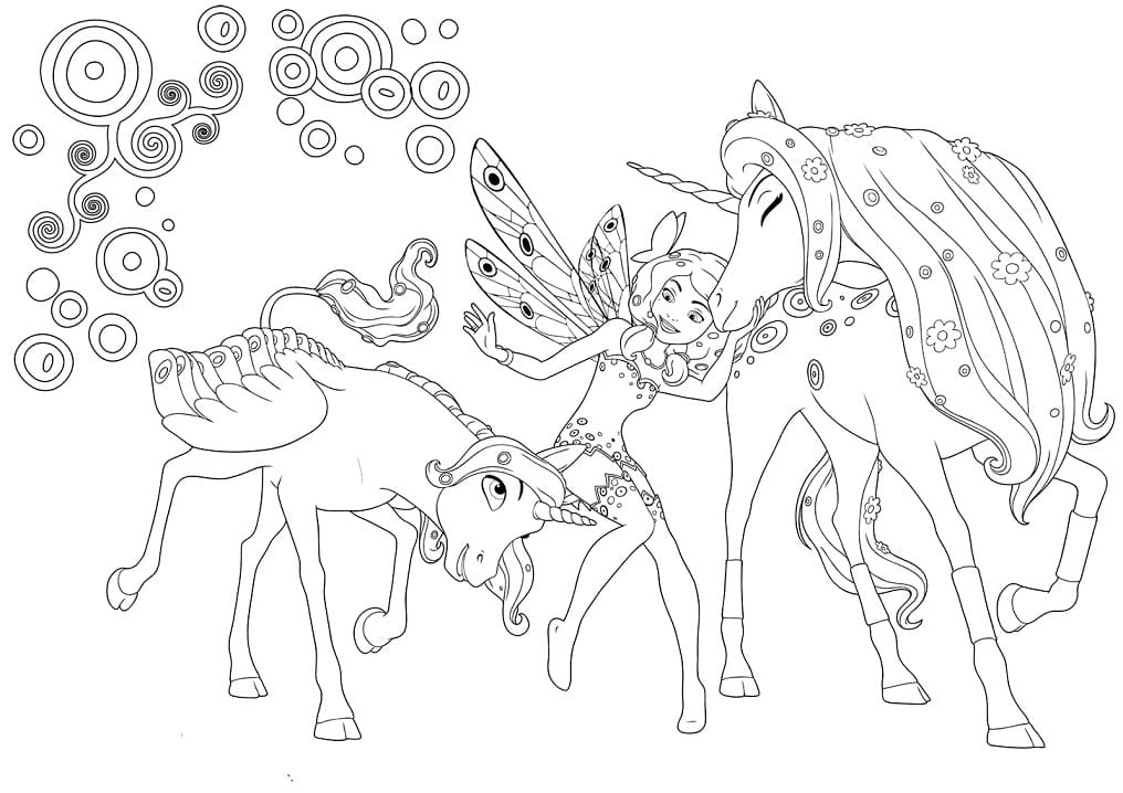 ميا وأنا للطباعة المجانية تلوين