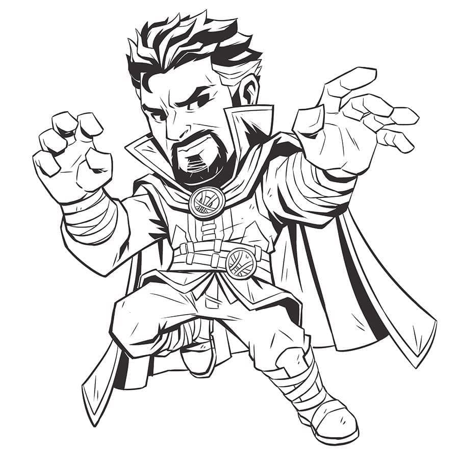 ملف قابل للطباعة لدكتور سترينج تلوين