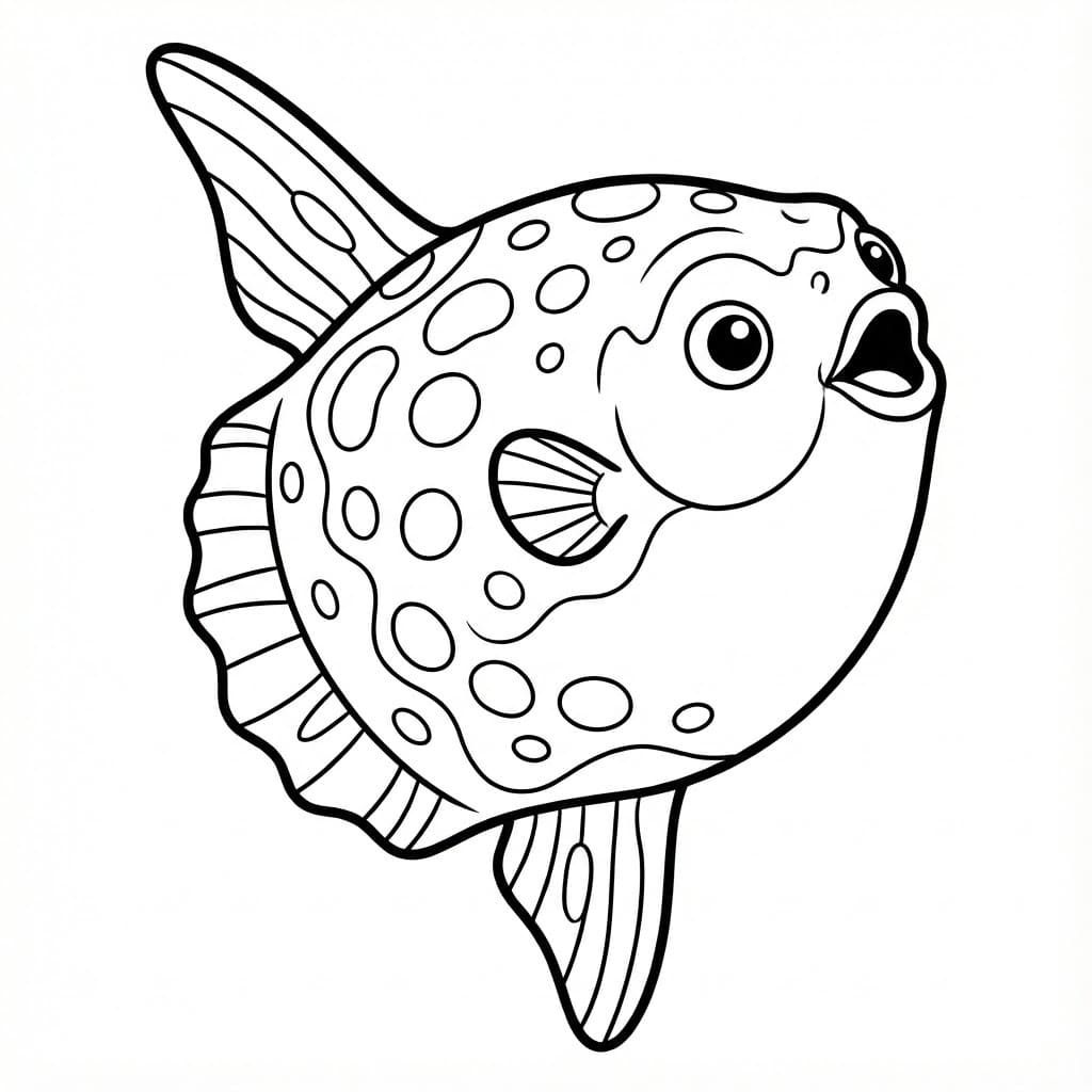 سمك الشمس مذهل تلوين