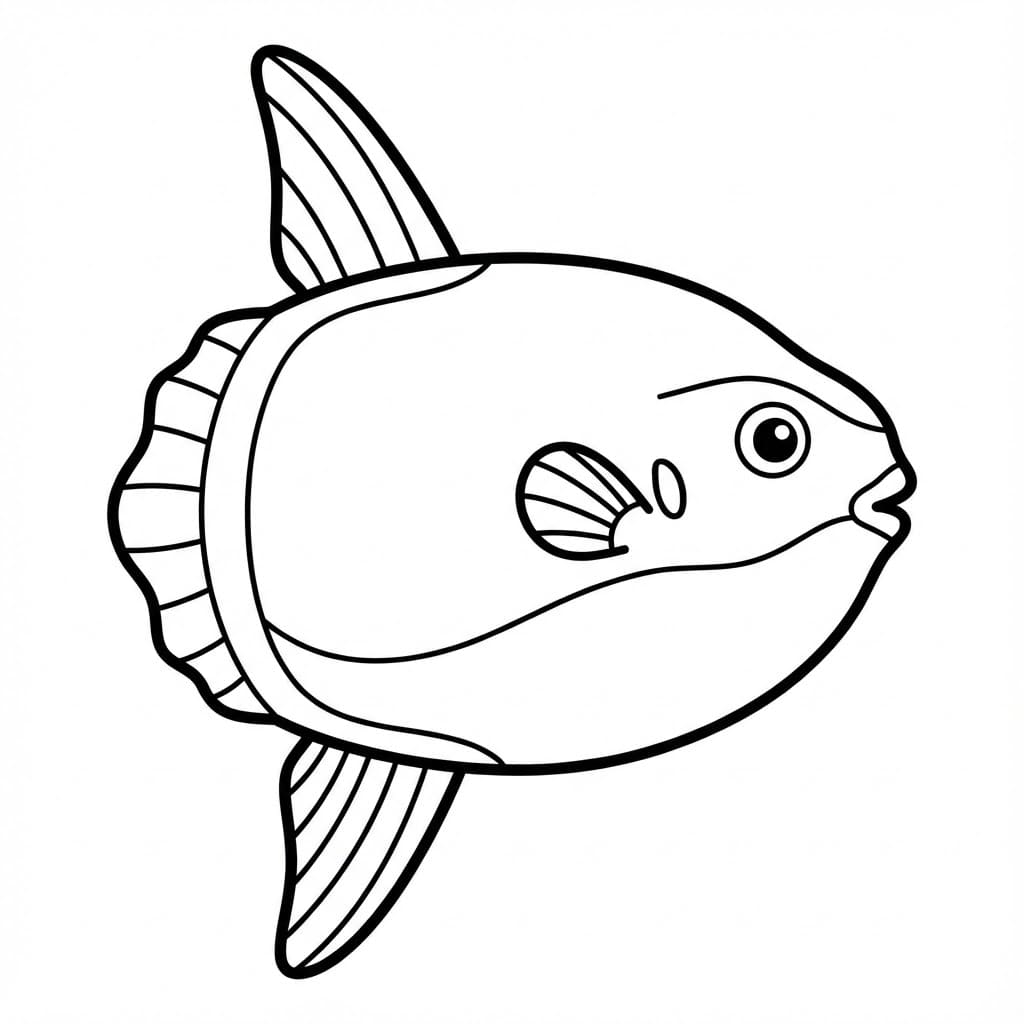 سمكة الشمس طبيعية تلوين