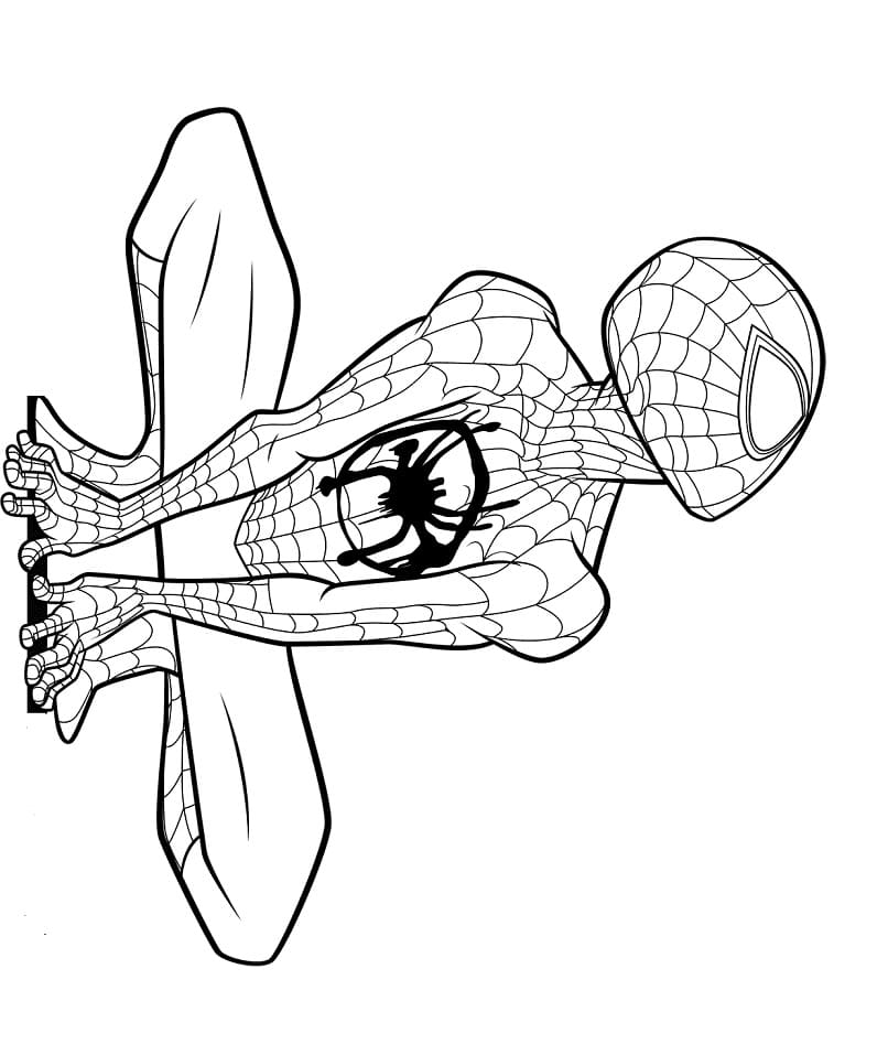 سبايدرمان مايلز موراليس - قابل للطباعة تلوين