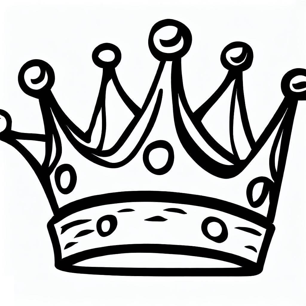 صورة مجانية للتاج تلوين