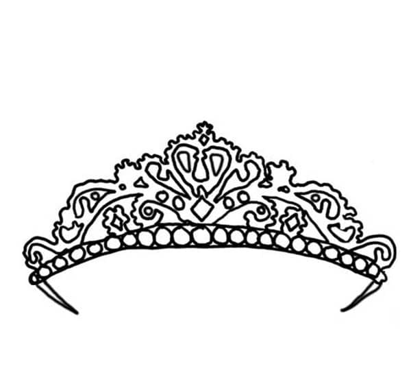 تاج الأميرة الجميلة تلوين