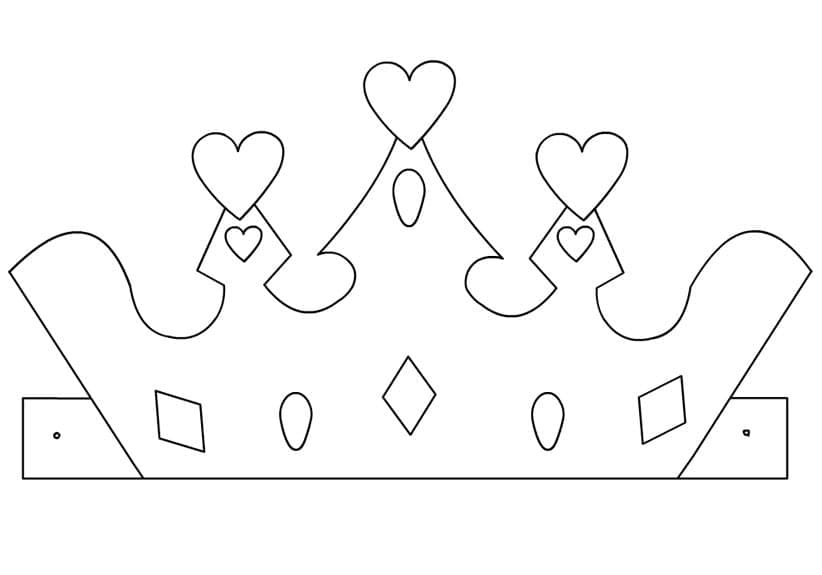 تاج الأميرة السهل تلوين
