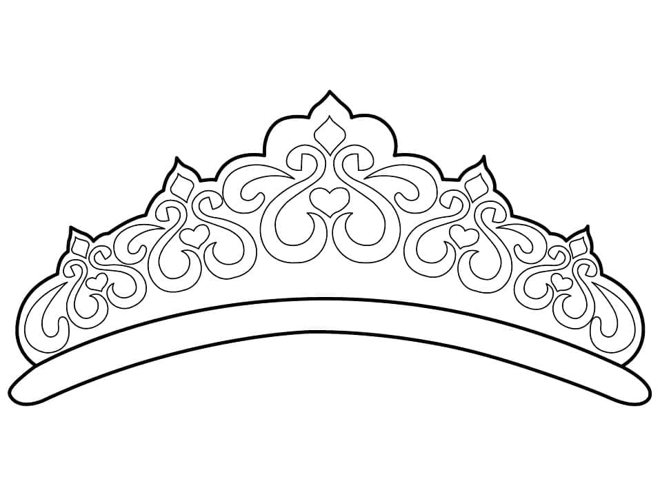 تاج الأميرة لطيف جدًا تلوين
