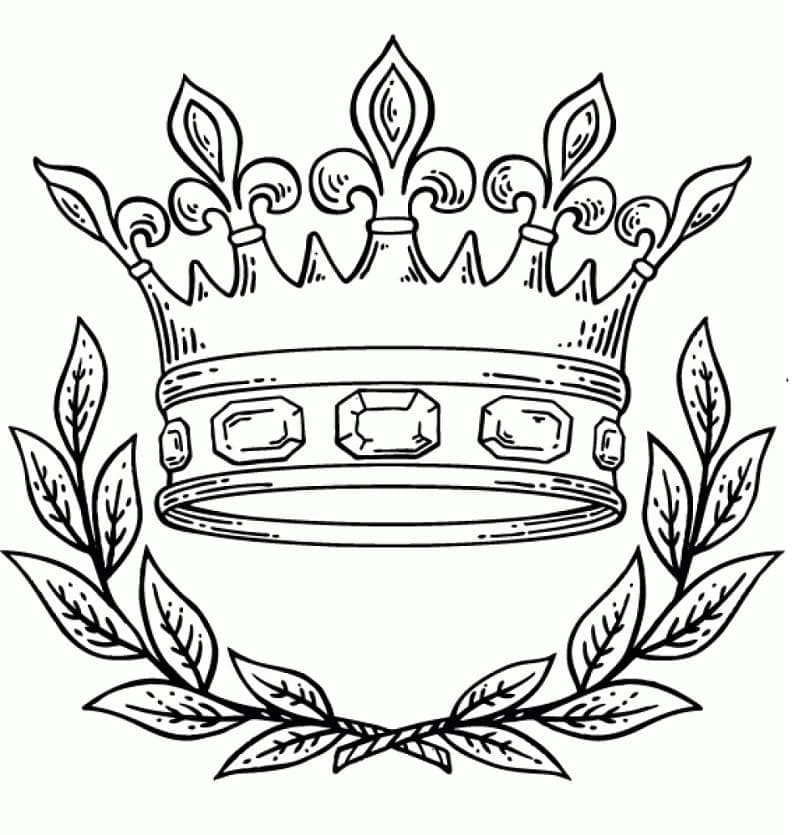 تاج الملكة الملكية تلوين