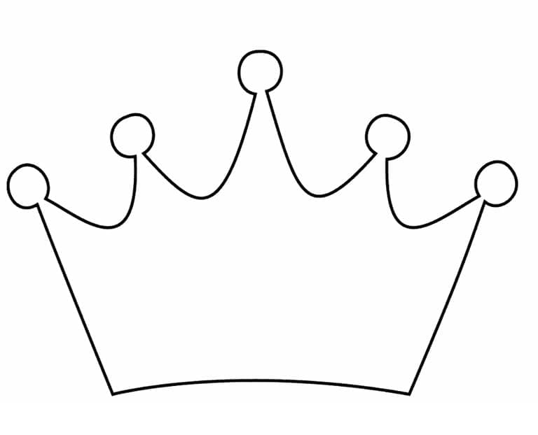 تاج صغير بسيط تلوين