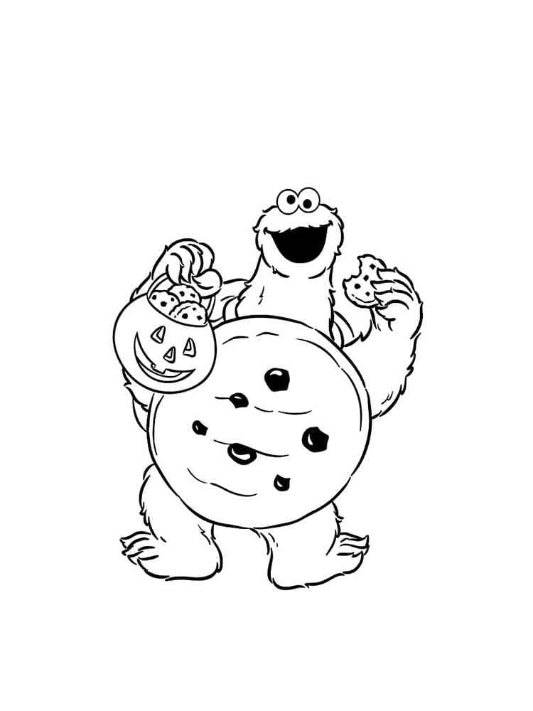 وحش الكعك مع زي الكعك تلوين