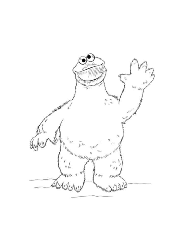 وحش الكوكيز الودود تلوين