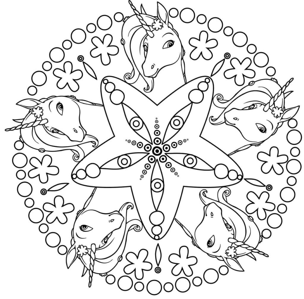 وحيد القرن من ميا وأنا تلوين