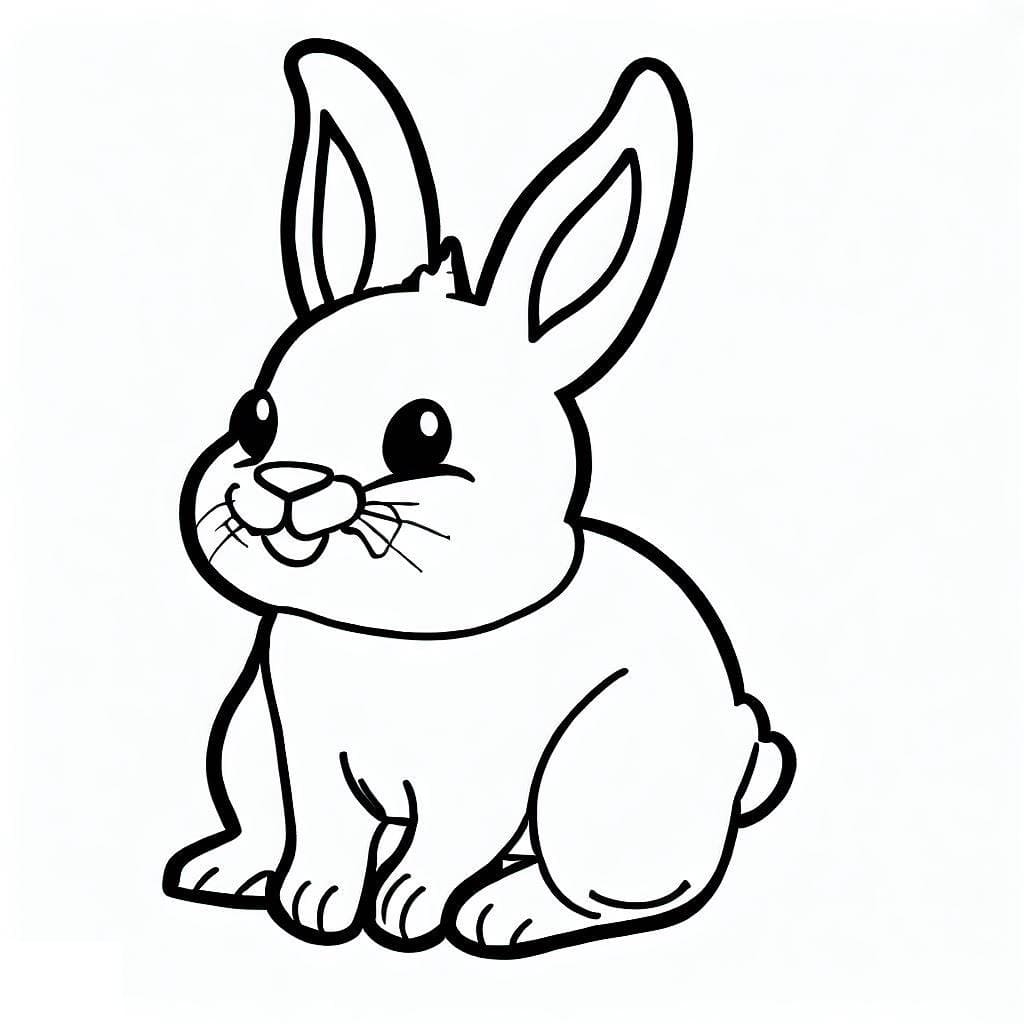 الأرنب الصغير صورة تلوين