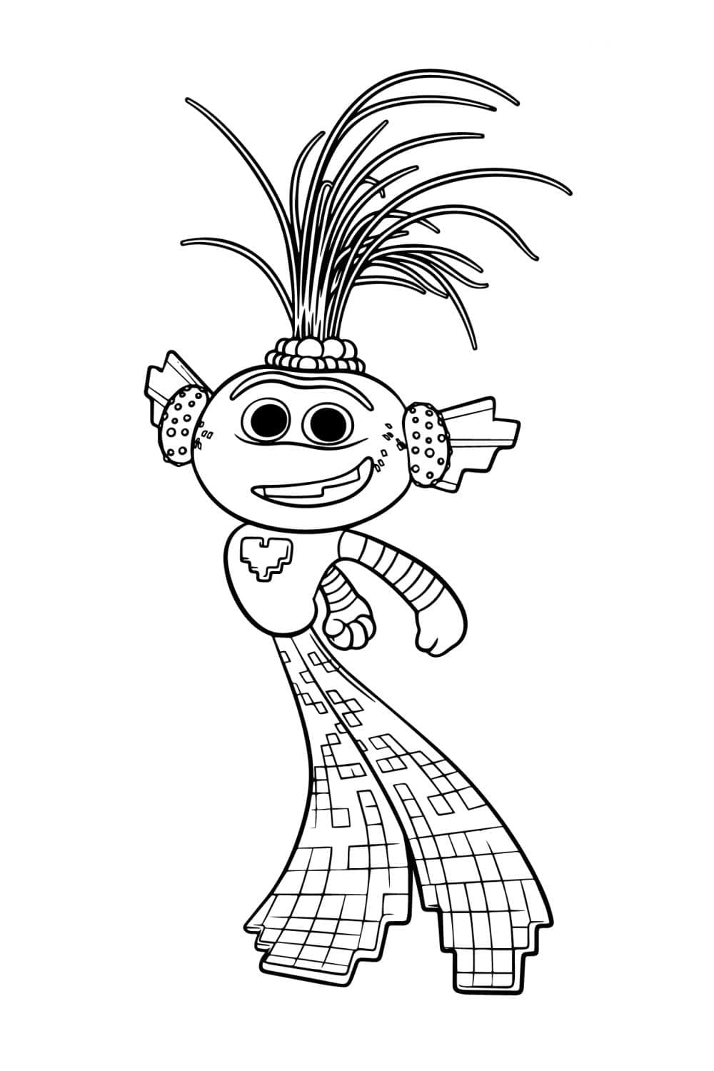 الملك ترولكس من ترولز تلوين